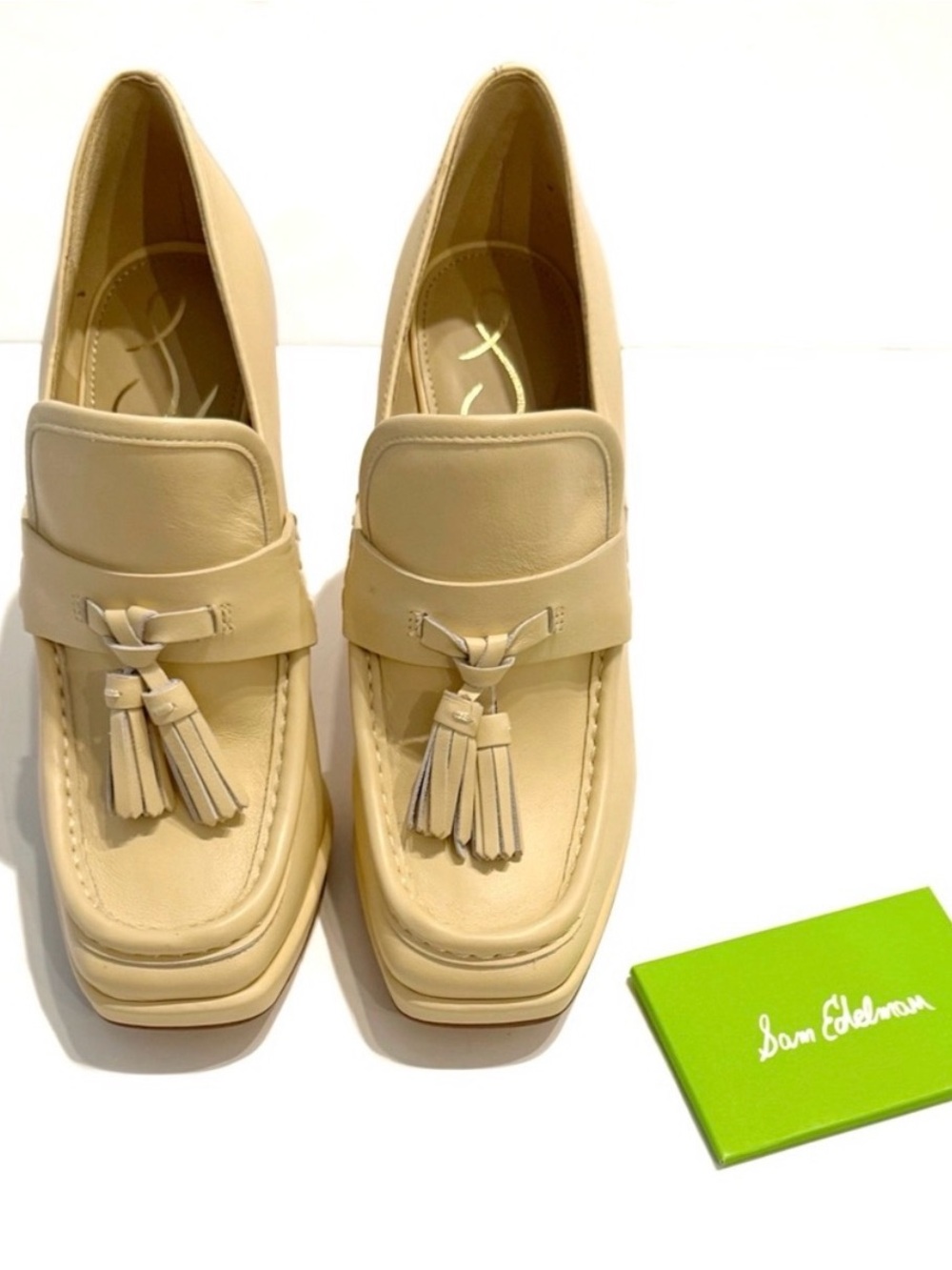 Sam Edelman Jed Heels, Color Eggshell Size 7 NWB - Picture 4 of 12